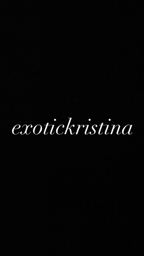 exotickristinaaa onlyfans leaked picture 2